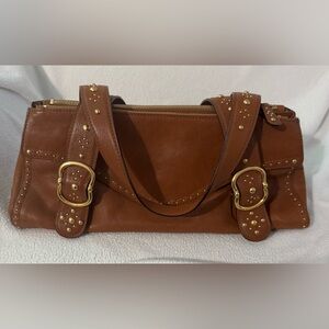 Michael Kors, Brown Leather Studded Women's Bag